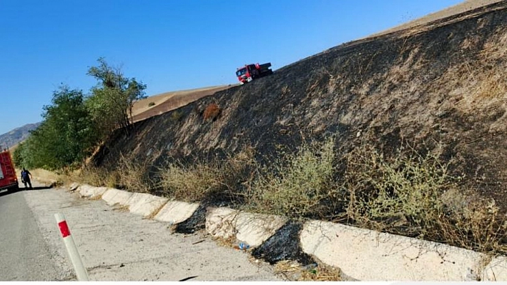 Otluk alanda yangın çıktı