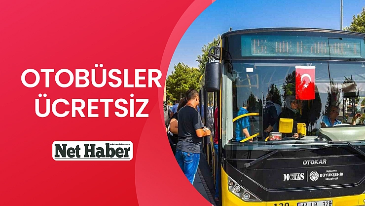 Otobüsler ücretsiz