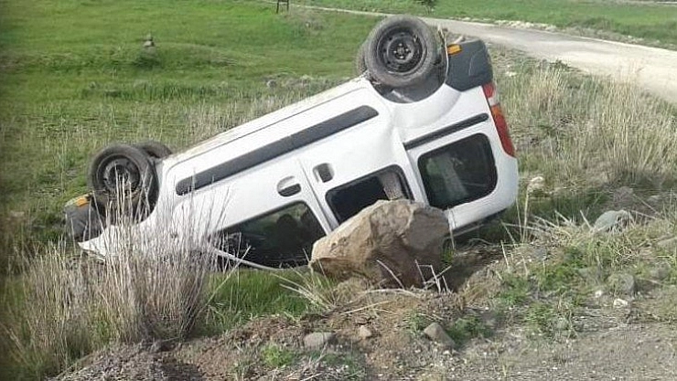 Otomobil takla attı 1 yaralı