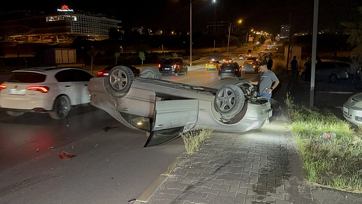 Otomobil takla attı: 2 yaralı