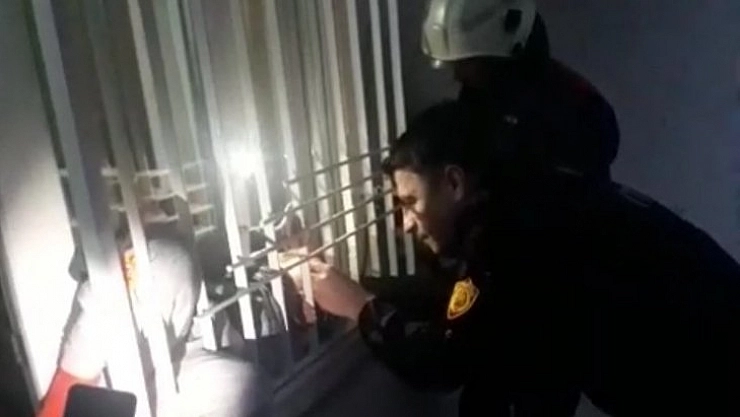 Yardımına itfaiye koştu