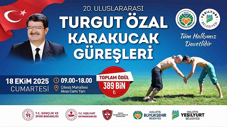Malatya'da güreş şöleni! 389 bin TL ödül verilecek
