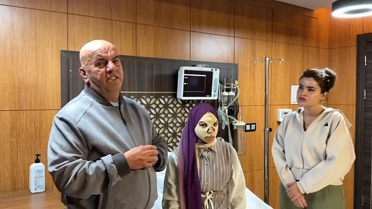 Polis memuru Şahin, Gazze'deki savaş mağduru Esma'ya umut oldu