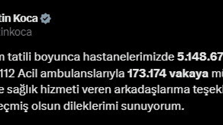 Sağlık Bakanından açıklama!