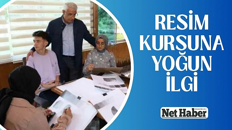 Resim kursuna yoğun ilgi