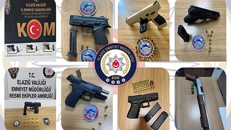 Ruhsatsız silah taşıyan 35 kişi yakalandı