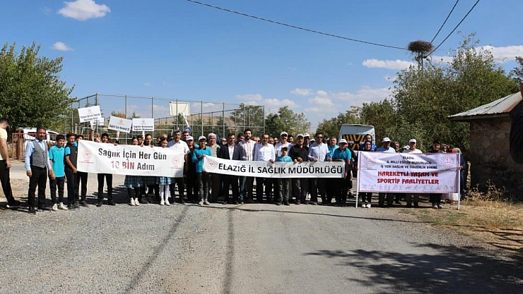 Sağlıklı yaşam için yürüdüler