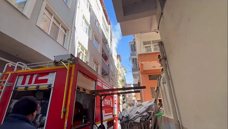 Samsun'da ev yangını: 2 çocuk etkilendi