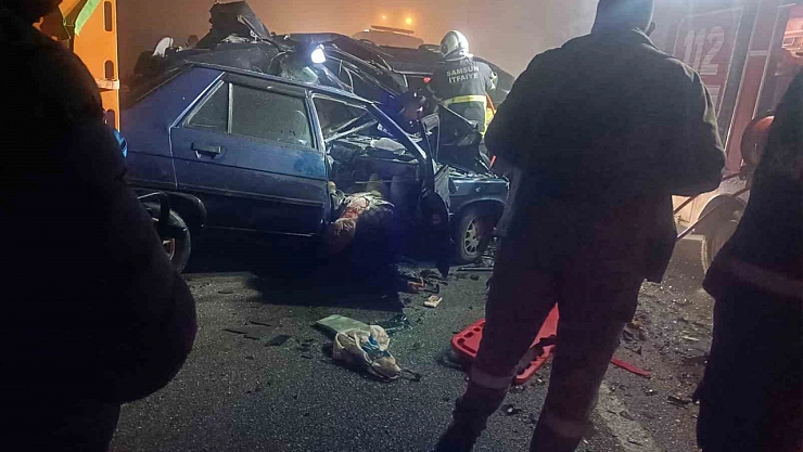 Samsun'da feci kaza: 5 ölü