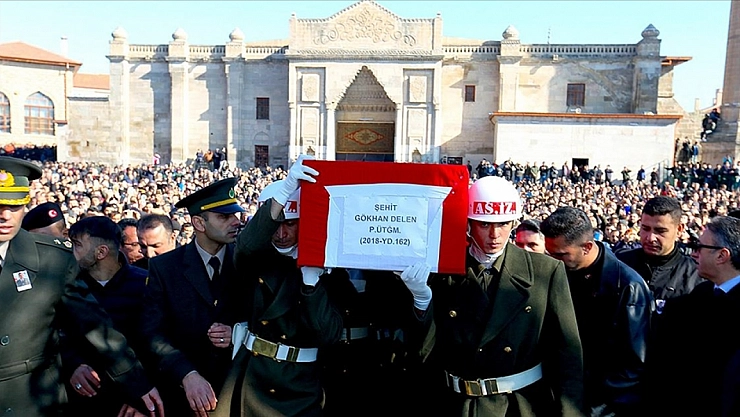 Şehitlerimizi uğurladık