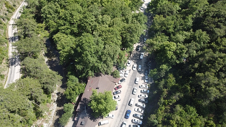 Sıcaktan kaçanlar, tabiat parkında serinledi