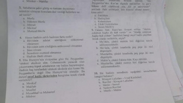 Sınav kağıtları heyecanlandırdı