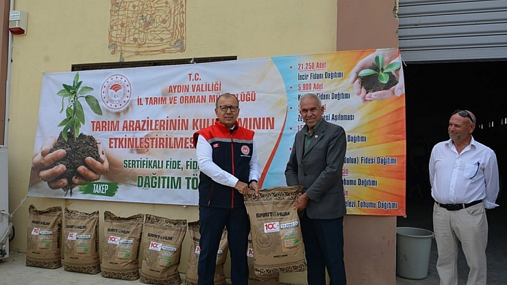 Yağlık ayçiçeği tohumu dağıtıldı