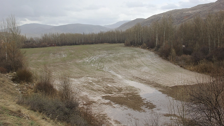 Su taşkınları tarım arazilerine zarar verdi