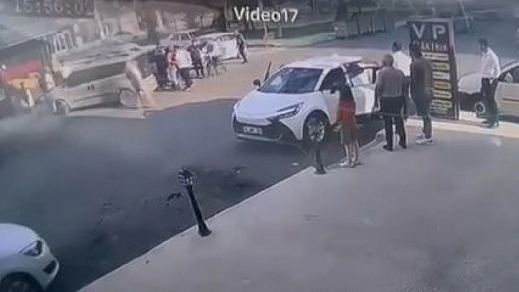Tartıştığı sürücüye saldırdı