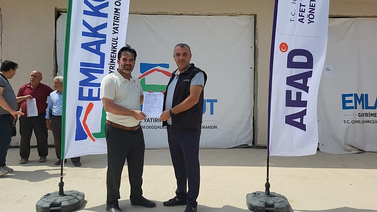 Toplu konut alanlarında yapılan iş yerleri teslim edildi