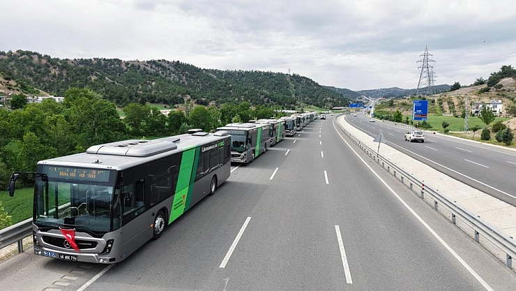 Toplu taşıma hibrit otobüslerle güçlendi