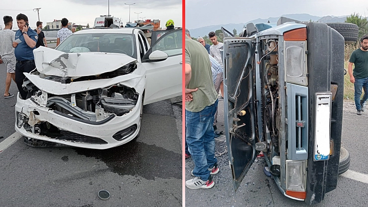 Trafik kazasında 2 yaralı