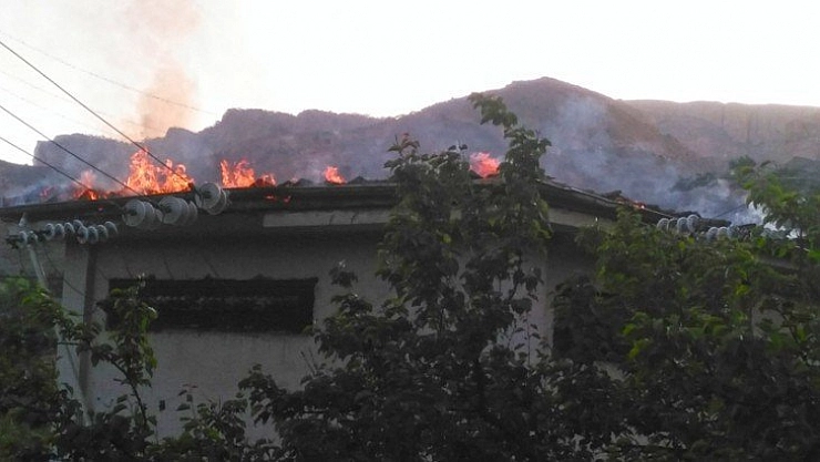 Trafo merkezinde yangın