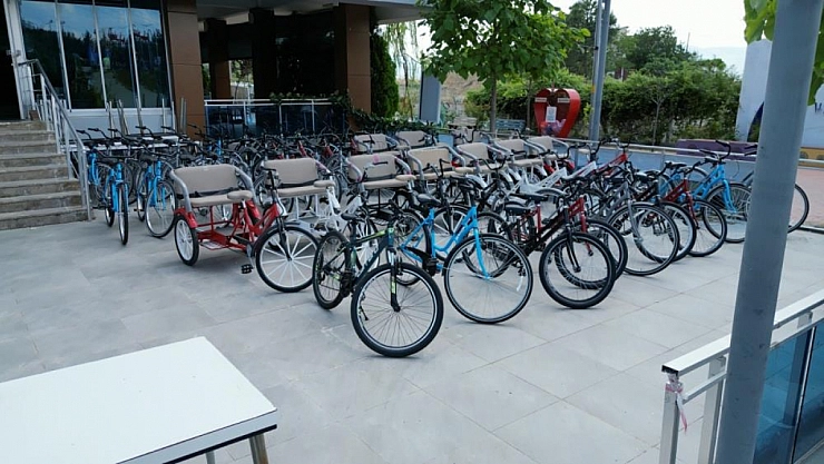 Türkiye'nin en uzun bisiklet yoluna 150 yeni bisiklet