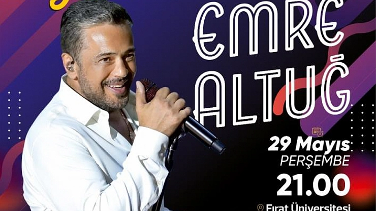 Ünlü sanatçı Emre Altuğ, Elazığ'da