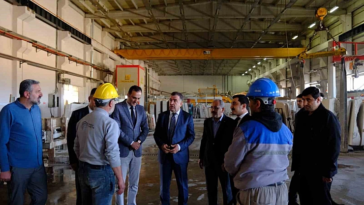 Bayburt'un taş fabrikası incelendi!
