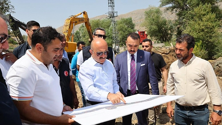 Vali Varol, Havşeri İsale Hattı'nda incelemelerde bulundu