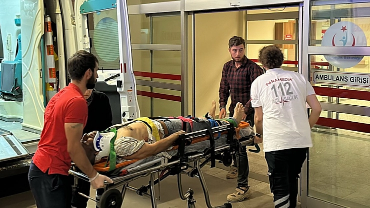 Vinçten düşen 2 kişi yaralandı