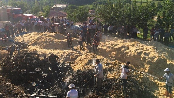 Yangında hasar oluştu