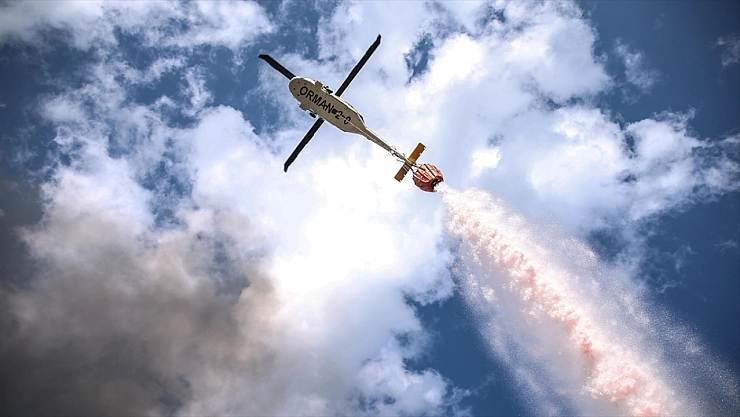 Yangınlarda 145 hava aracı görev yapacak