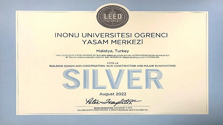 Yaşam Merkezi'ne Yeşil Bina Belgesi