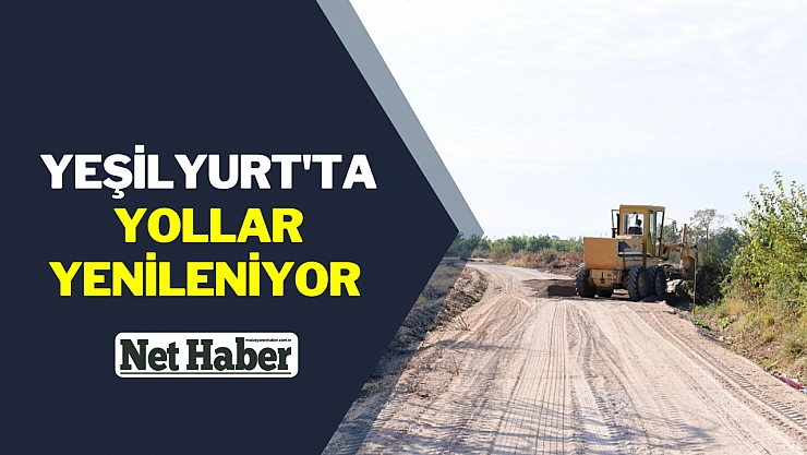 Yeşilyurt'ta yollar yenileniyor