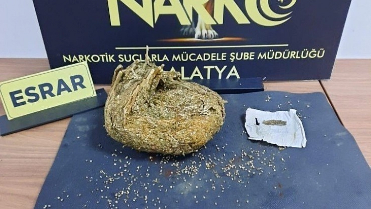 Yolcu otobüsünde esrar