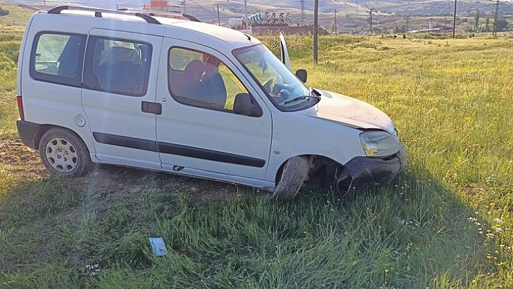 Yoldan çıkıp tarlaya girdi