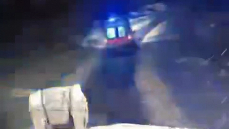 Hastanın yardımına ekipler koştu