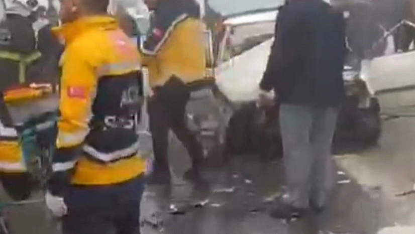 2 aracın karıştığı trafik kazası: 1 ölü, 6 yaralı