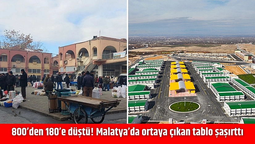 800'den 180'e düştü! Malatya'da ortaya çıkan tablo şaşırttı