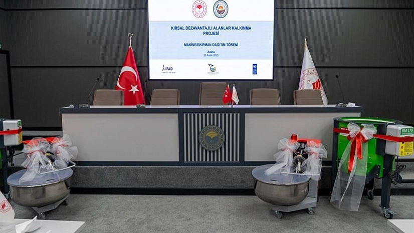 Çiftçilere ekipman desteği verildi