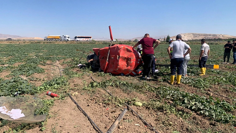 Ankara'da eğitim helikopteri düştü