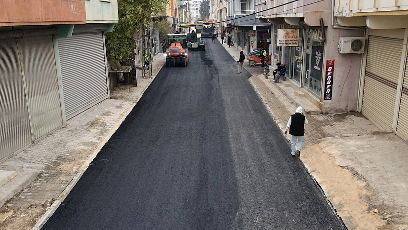 Araban'da asfalt çalışmaları aralıksız devam ediyor