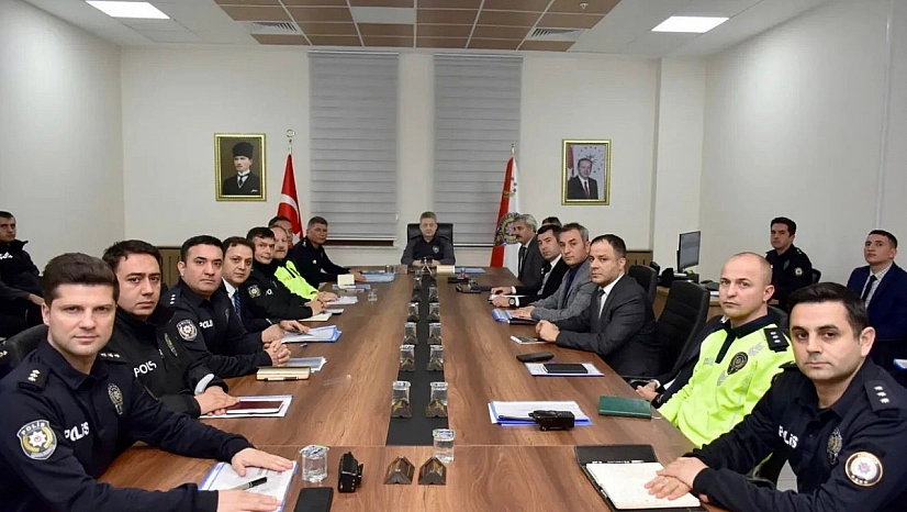 Aylık emniyet değerlendirme toplantısı yapıldı