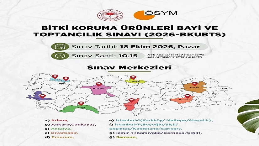 Bakanlık sınav tarihini duyurdu