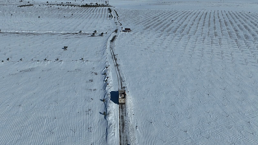 Büyükşehir'den karla mücadelede yoğun mesai
