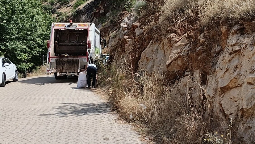 Çermik'te turizm bölgesinde temizlik