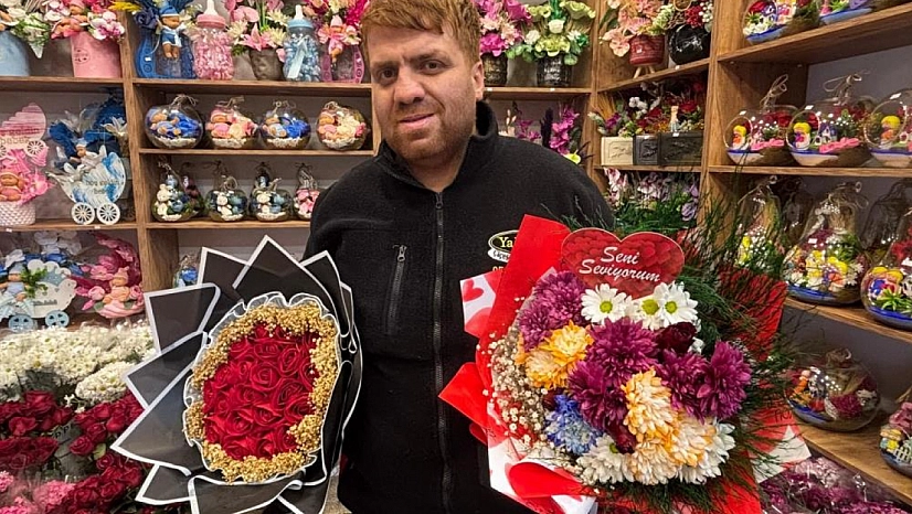 Çiçekçilerde 14 Şubat yoğunluğu