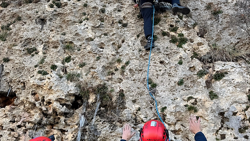 Dağda mahsur kalan keçiyi AFAD ekipleri kurtardı