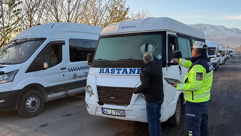 Malatya'da Kış Lastiği Denetimi: 3 Sürücüye Ceza