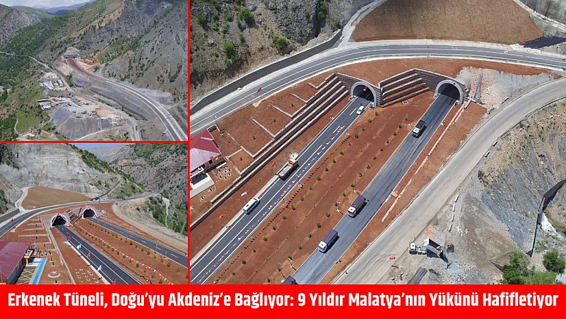 Erkenek Tüneli, Doğu'yu Akdeniz'e bağlıyor: 9 Yıldır Malatya'nın yükünü hafifletiyor