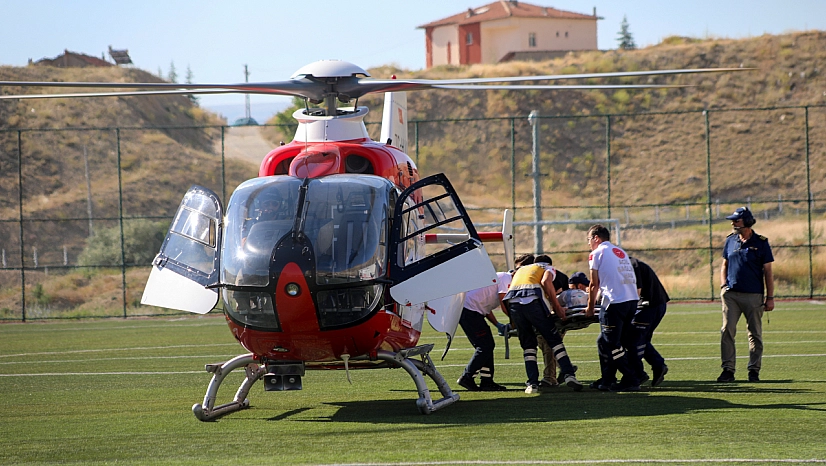 Evinde aniden fenalaşmıştı: 25 yaşındaki genç için Malatya'da ambulans helikopter havalandı!