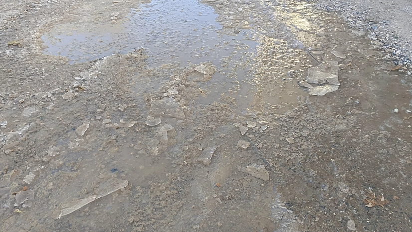 Gölbaşı'nda, sular dondu